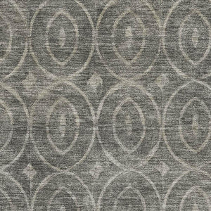 HomeRoots 10' X 14' Modern Pewter & Gray Geometric Area Rug - Washable, Stain Resistant, UV Protected Design 691890