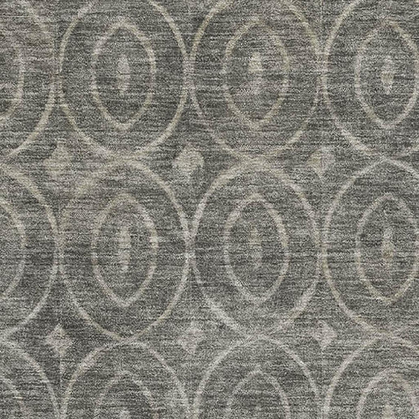 HomeRoots 10' X 14' Modern Pewter & Gray Geometric Area Rug - Washable, Stain Resistant, UV Protected Design 691890