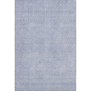 HomeRoots 10' X 14' Sky Blue Geometric Area Rug – Soft, Durable, UV-Protected & Easy-Clean for Modern Spaces 691896