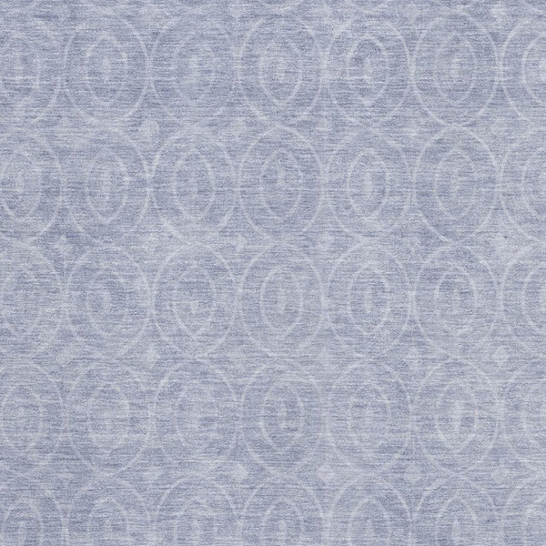 HomeRoots 10' X 14' Sky Blue Geometric Area Rug – Soft, Durable, UV-Protected & Easy-Clean for Modern Spaces 691896