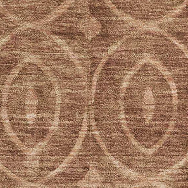 HomeRoots 5' X 8' Terra Cotta Geometric Washable Area Rug - Stylish, Stain-Resistant & UV Protected Decor! 691904