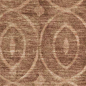 HomeRoots 9' X 12' Terra Cotta Geometric Washable Area Rug with UV Protection & Stain Resistance for Homes 691907