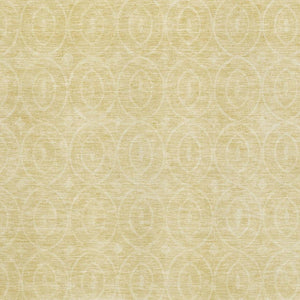 HomeRoots 5' Geometric Area Rug in Wheat & Gold - Washable, UV-Protected, Durable for High-Traffic Spaces 691910