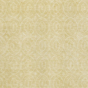 HomeRoots 8' Wheat and Gold Geometric Area Rug - Washable, Stain-Resistant, UV Protected for Modern Spaces 691912