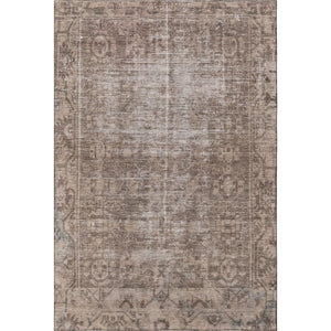 HomeRoots 5' X 8' Washable Brown Beige Taupe Oriental Area Rug with UV Protection & Non-Slip Backing 691916