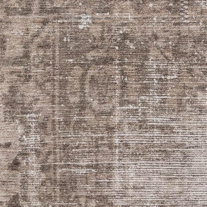 HomeRoots 8' Elegant Brown Beige & Taupe Oriental Washable Area Rug - UV Protected & Stain-Resistant Design 691918