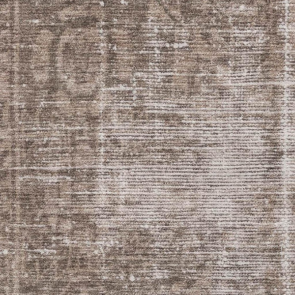 HomeRoots 10' X 14' Elegant Brown Beige Oriental Washable Area Rug with UV Protection for Family Spaces 691920
