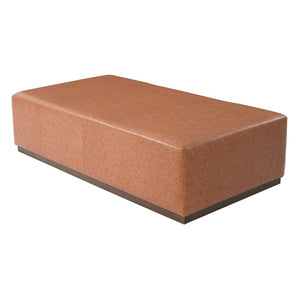 English Elm Multifunctional Pu Leather Ottoman with Rubberwood Legs for Modern Living Rooms N769P350145P