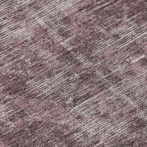 HomeRoots 5' X 8' Merlot & Silver Oriental Area Rug - Washable, UV Protected, Stylish & Durable for Families 691940
