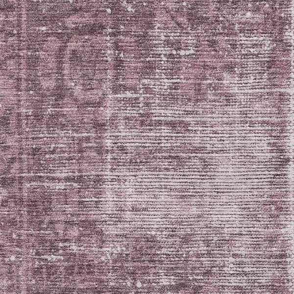 HomeRoots 9' X 12' Merlot & Silver Oriental Area Rug - Durable, Stain Resistant, UV Protected for High Traffic Spaces 691943