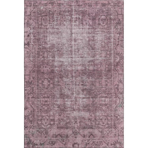 HomeRoots 10' X 14' Merlot and Silver Oriental Area Rug - Washable, UV Protected, Stylish & Durable for Homes 691944