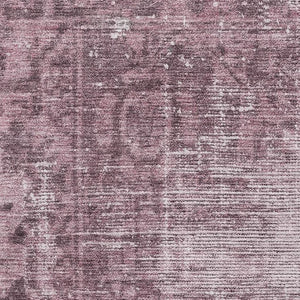 HomeRoots 10' X 14' Merlot and Silver Oriental Area Rug - Washable, UV Protected, Stylish & Durable for Homes 691944