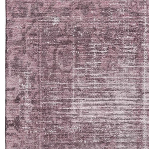 HomeRoots 10' X 14' Merlot and Silver Oriental Area Rug - Washable, UV Protected, Stylish & Durable for Homes 691944