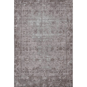 HomeRoots 9' X 12' Coffee and Silver Oriental Area Rug – Washable, UV-Protected, Durable for Everyday Living 691949