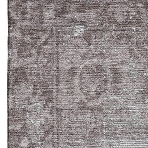 HomeRoots 9' X 12' Coffee and Silver Oriental Area Rug – Washable, UV-Protected, Durable for Everyday Living 691949