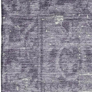 HomeRoots 5' X 8' Elegant Purple and Silver Oriental Washable Area Rug with UV Protection for Stylish Homes 691964