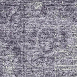 HomeRoots 8' Purple and Silver Oriental Area Rug - Washable, Stain Resistant, UV Protected, and Stylish Decor! 691966