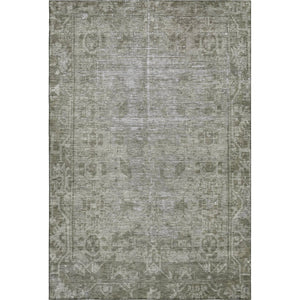 HomeRoots 5' X 8' Taupe & Beige Oriental Area Rug - Durable, Washable, UV-Protected for Timeless Elegance 691970