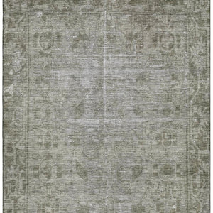 HomeRoots 5' X 8' Taupe & Beige Oriental Area Rug - Durable, Washable, UV-Protected for Timeless Elegance 691970
