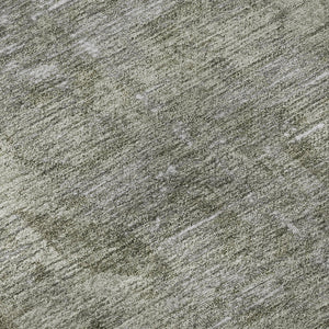 HomeRoots 8' X 8' Taupe and Beige Oriental Round Rug - Stylish, Washable, UV-Protected for Family Living Spaces 691971