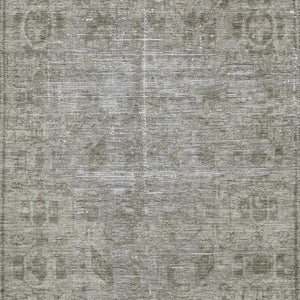 HomeRoots 9' X 12' Taupe and Beige Oriental Area Rug - Stain Resistant, UV Protected, Stylish & Durable Design 691973