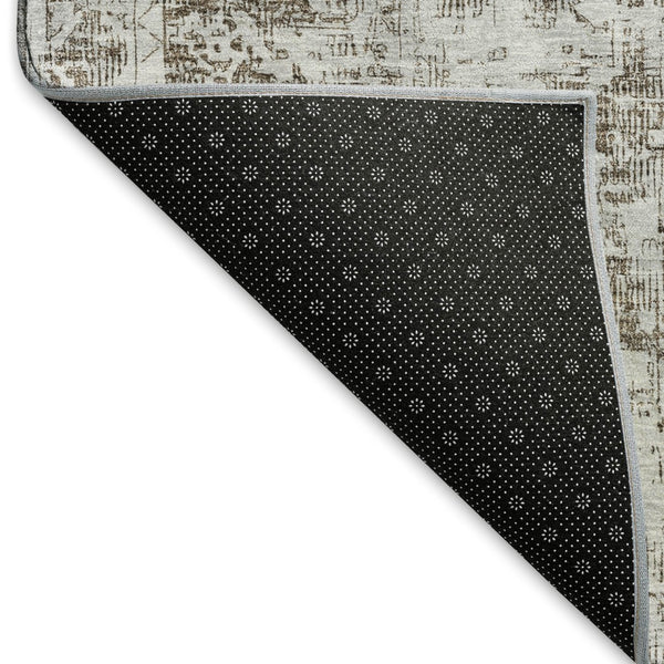 HomeRoots 5' X 8' Chocolate and Ivory Oriental Area Rug – Washable, Stain-Resistant, UV Protected Elegance 691988