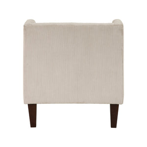 English Elm Modern Taupe Corduroy Accent Chair with Pillow, Upholstered Living Room Seat, Plush Comfort B011P287473