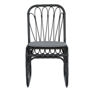 English Elm 9 Piece Outdoor Pe Rattan Dining Set Seats Eight with Iron Frames Patio Ready N762S000008AAE