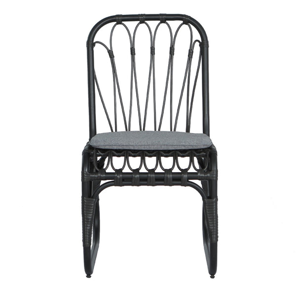 English Elm 9 Piece Outdoor Pe Rattan Dining Set Seats Eight with Iron Frames Patio Ready N762S000008AAE