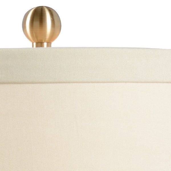 Chelsea House Banded Hand-Finished Table Lamp In Antique Cream With Gold Leaf Banding And Aged Brass Accents 69200