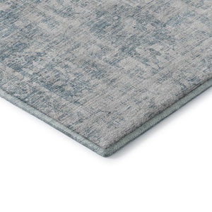 HomeRoots 5' X 8' Sky Blue and Silver Oriental Area Rug – Durable, Washable, UV Protected for Every Space! 692012