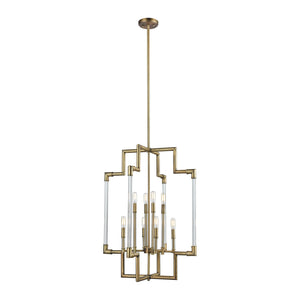 Brandon 24'' Wide 8-Light Pendant - Classic Brass 69206/8 Elk Lighting