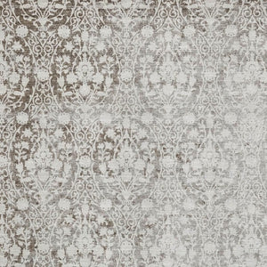 HomeRoots 5' X 8' Chocolate And Ivory Damask Area Rug – Stylish, Washable, UV-Protected for Busy Homes! 692078