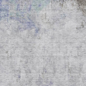 HomeRoots 8' Modern Abstract Washable Area Rug in Brown, Gray & Purple – UV Protection & Easy Care Design 692116