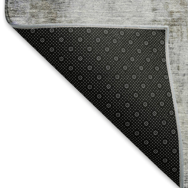 HomeRoots 9' X 12' Washable Area Rug in Brown, Gray & Purple - Modern Abstract, UV Protected, Pet-Friendly Design 692117