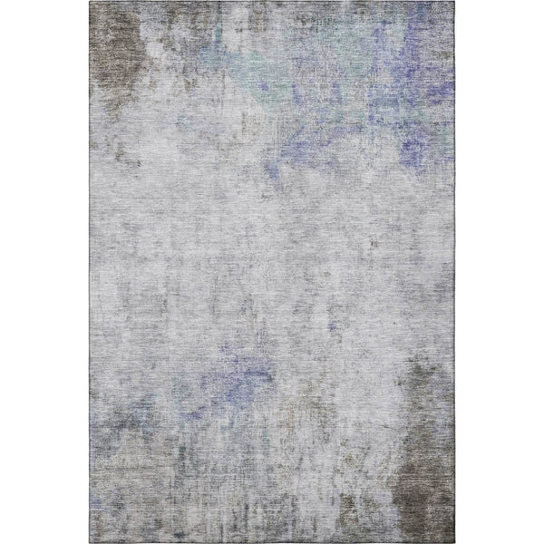 HomeRoots 9' X 12' Washable Area Rug in Brown, Gray & Purple - Modern Abstract, UV Protected, Pet-Friendly Design 692117