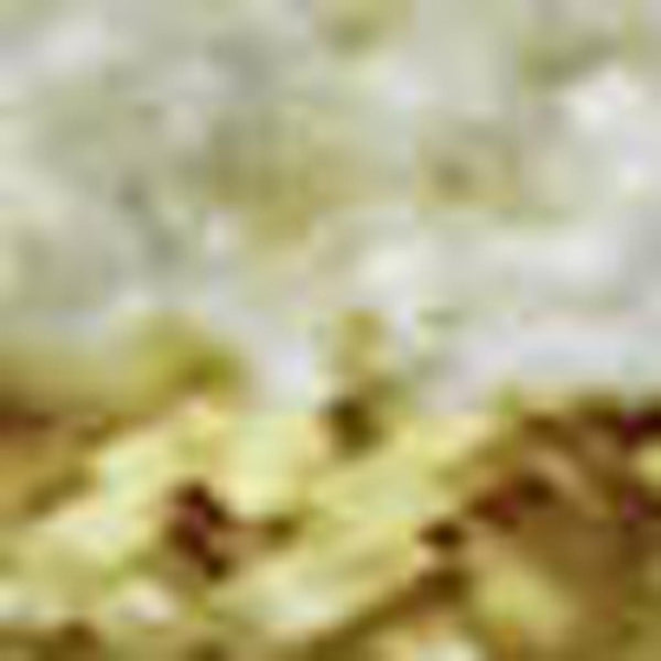 HomeRoots 8' Gold Beige and Ivory Abstract Washable Area Rug - Stain-Resistant, UV Protected for Modern Homes 692188