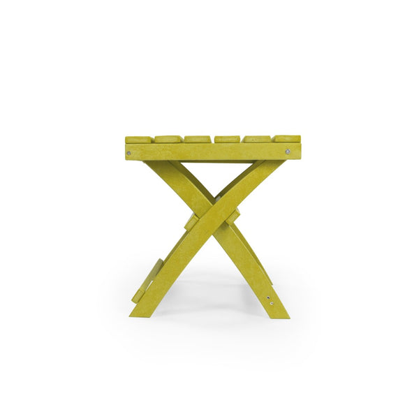 English Elm Seaview Recycled Hdpe Outdoor Folding Side Table Uv Resistant Patio Deck Use Yellow B2745P409722