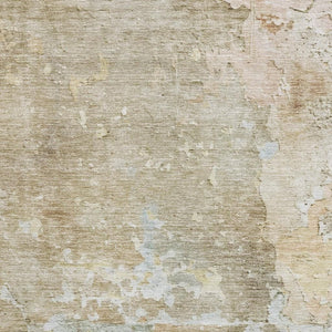 HomeRoots 8' Khaki Gray and Gold Abstract Area Rug - Washable, UV Protected, Stain Resistant for Busy Homes 692200