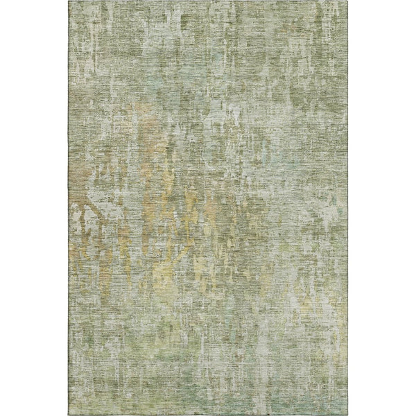 HomeRoots 10' X 14' Modern Sage Gold Beige Abstract Area Rug – Washable, UV-Protected & Stain-Resistant Design 692280