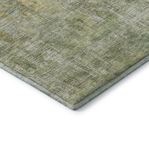HomeRoots 10' X 14' Modern Sage Gold Beige Abstract Area Rug – Washable, UV-Protected & Stain-Resistant Design 692280