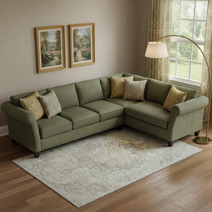HomeRoots 10' X 14' Beige and Taupe Washable Oriental Area Rug with UV Protection - Durable & Stylish Décor Essential 692322