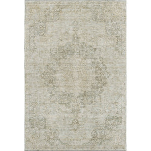 HomeRoots 5' X 8' Sage Ivory and Gray Oriental Area Rug - Stylish, Washable, Stain Resistant & UV Protected Design 692324