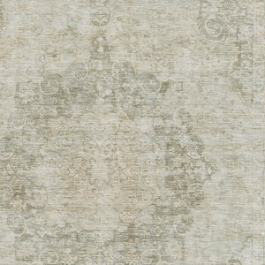 HomeRoots 5' X 8' Sage Ivory and Gray Oriental Area Rug - Stylish, Washable, Stain Resistant & UV Protected Design 692324