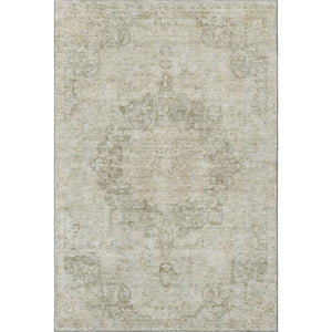 HomeRoots 10' X 14' Sage Ivory and Gray Oriental Area Rug – Washable, UV-Protected, Stain-Resistant Beauty! 692328