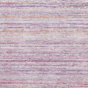 HomeRoots 5' X 8' Mauve Lavender Striped Area Rug – Washable, UV Protected, Stain Resistant, Non-Slip Design 692348