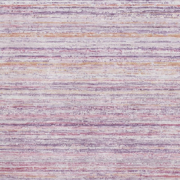 HomeRoots 5' X 8' Mauve Lavender Striped Area Rug – Washable, UV Protected, Stain Resistant, Non-Slip Design 692348