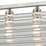 Crystal Rods 51'' Wide 6-Light Chandelier - Weathered Zinc 69235/6 Elk Lighting