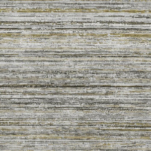 HomeRoots 8' Stylish Pewter Silver & Gray Striped Washable Area Rug – Durable, UV-Protected & Easy Care! 692362