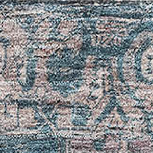 HomeRoots 10' Blue Gray & Silver Oriental Washable Area Rug - UV Protected, Durable & Stain-Resistant Design 692394